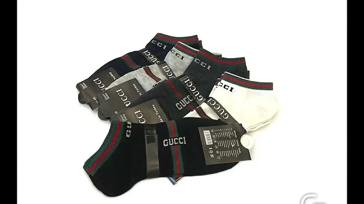 Набор мужских носков 10 пар, GUCCI, короткие, 42-48, без шва