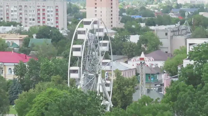 Гомель, Беларусь. Панорама города с обзорной башни. 13.06.2024.