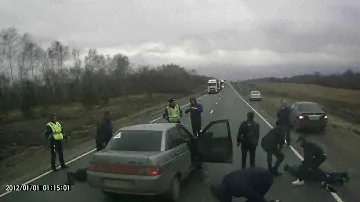 Задержание на трассе М-5 Ульяновская область 20.04.18