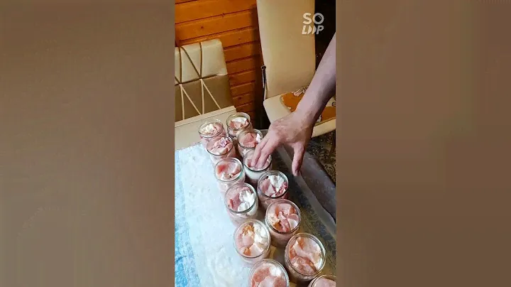 тушёнка из свинины в белорусском автоклаве.
