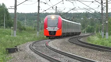 Электропоезд ЭС1-034 "Ласточка" Москва - Вязьма