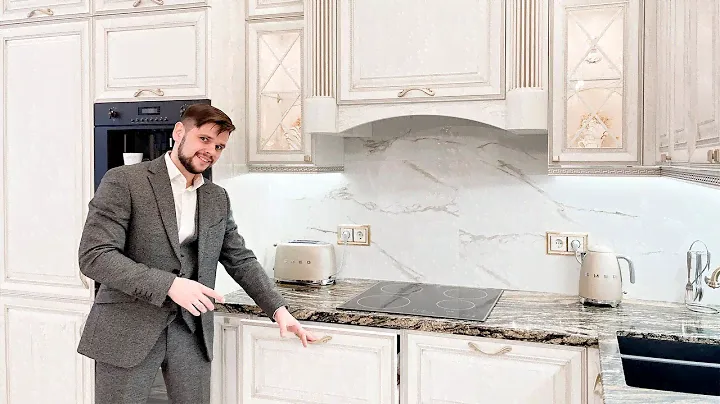 Обзор кухни из массива дуба с патиной для Анны