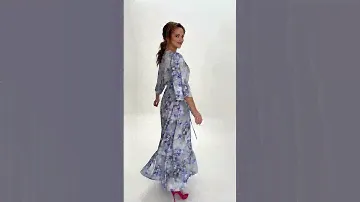 Платье Мублиз плюс 166 Серо-голубой
