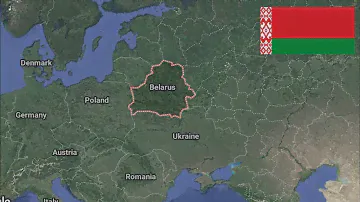 Беларусь (Белоруссия) на карте.