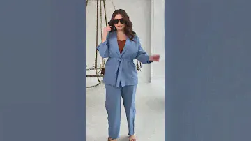 Брючный костюм, жатый лён