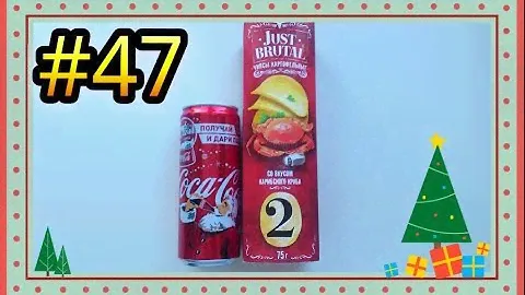 Белорусские чипсы - камчатский краб + новогодняя Coca-Cola