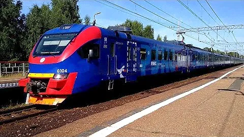 ЭП2Д-0104 Экспресс "РЕКС" маршрут Москва-Белорусская - Можайск