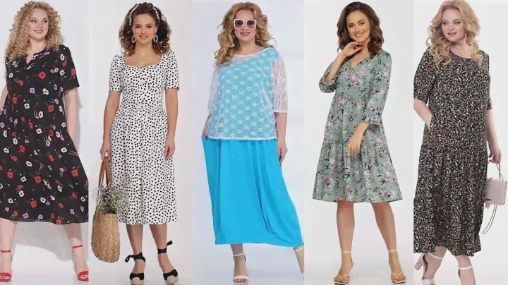 Белорусский трикотаж повседневные платья👗Модные летние платья
