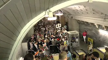 70 лет ПОБЕДЫ! Бессмертный полк. метро Белорусская, Moscow
