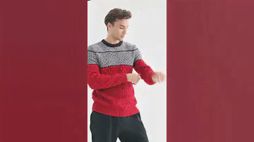 Обзор мужского красного джемпера из трикотажа VAY 212-12260