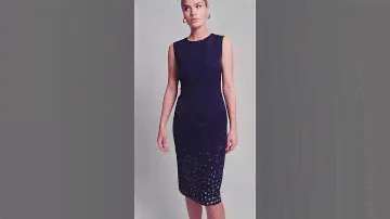 Женский костюм с платьем и дизайнерской вышивкой. URS 22 723 1