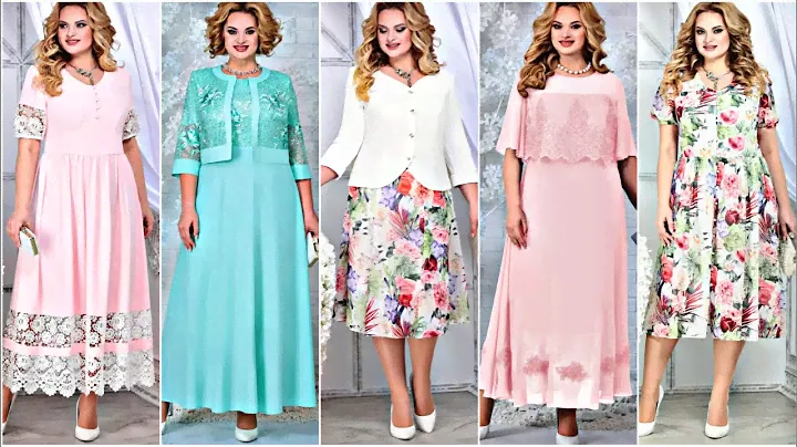 Сумасшедшей КРАСОТЫ женские платья  НОВИНКИ 2021| Unreal beauty elegant dresses for full woman