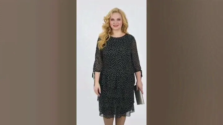👗 Платье в горох белорусского бренда Кэтисбел, модель 1503 #белорусскаяодежда