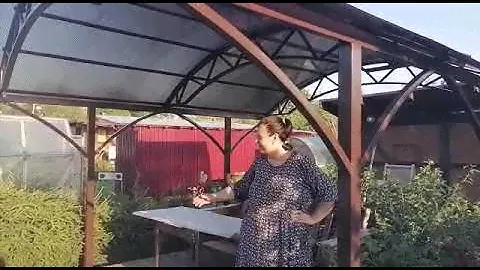 Садовая беседка из поликарбоната